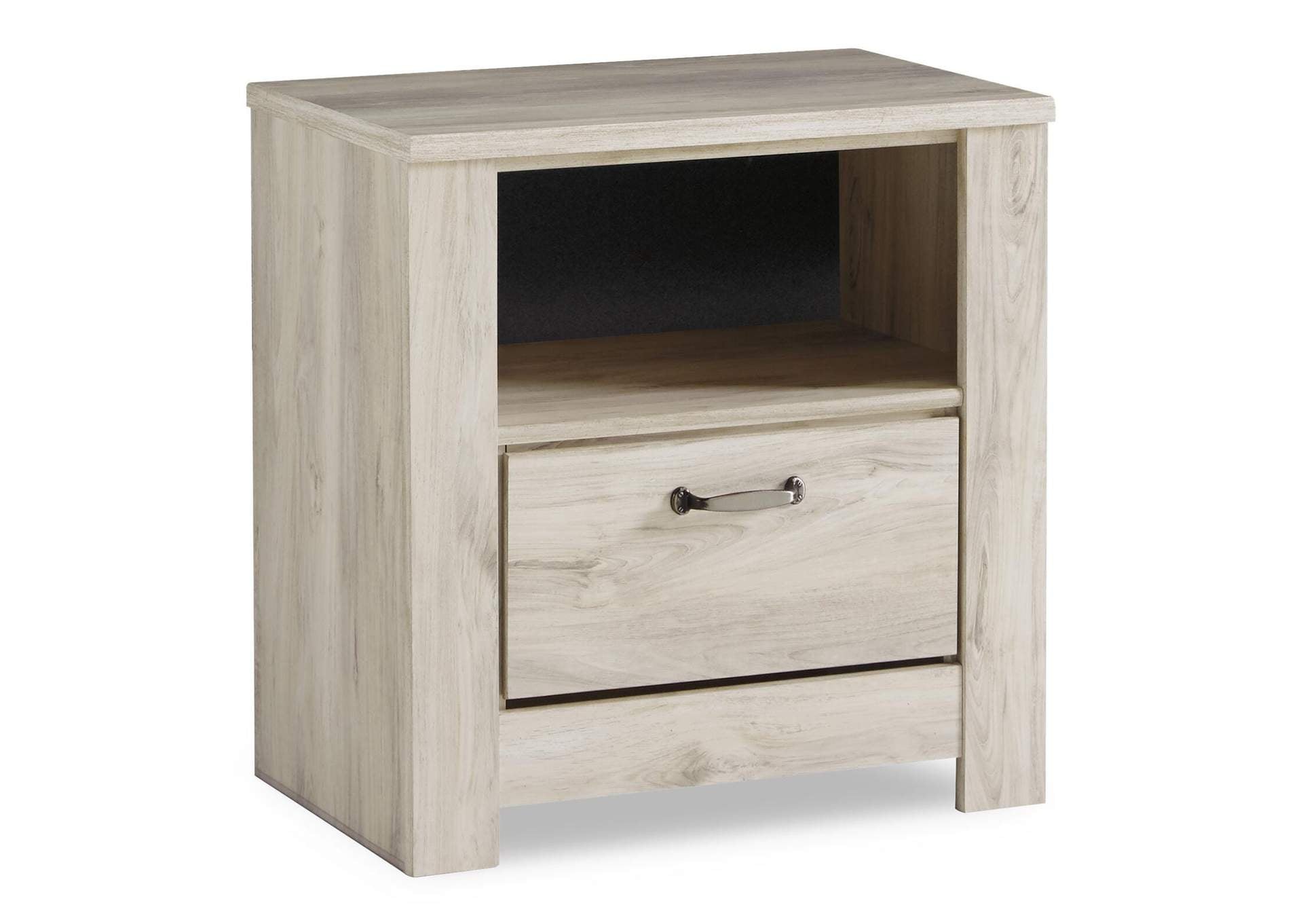 Bellaby King Panel Headboard Bed with Mirrored Dresser, Chest and Nightstand