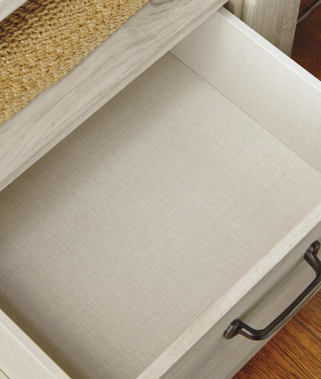 Bellaby Dresser in Whitewash, detail view