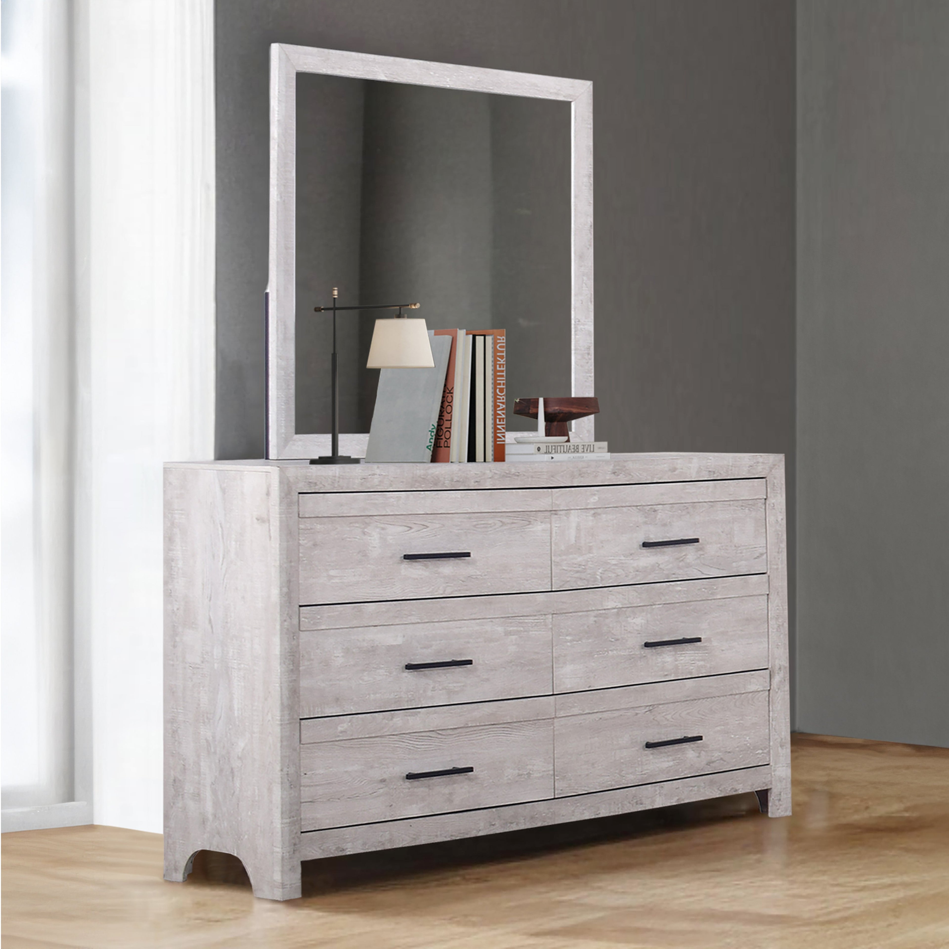 Biscayne Mirror- Driftwood