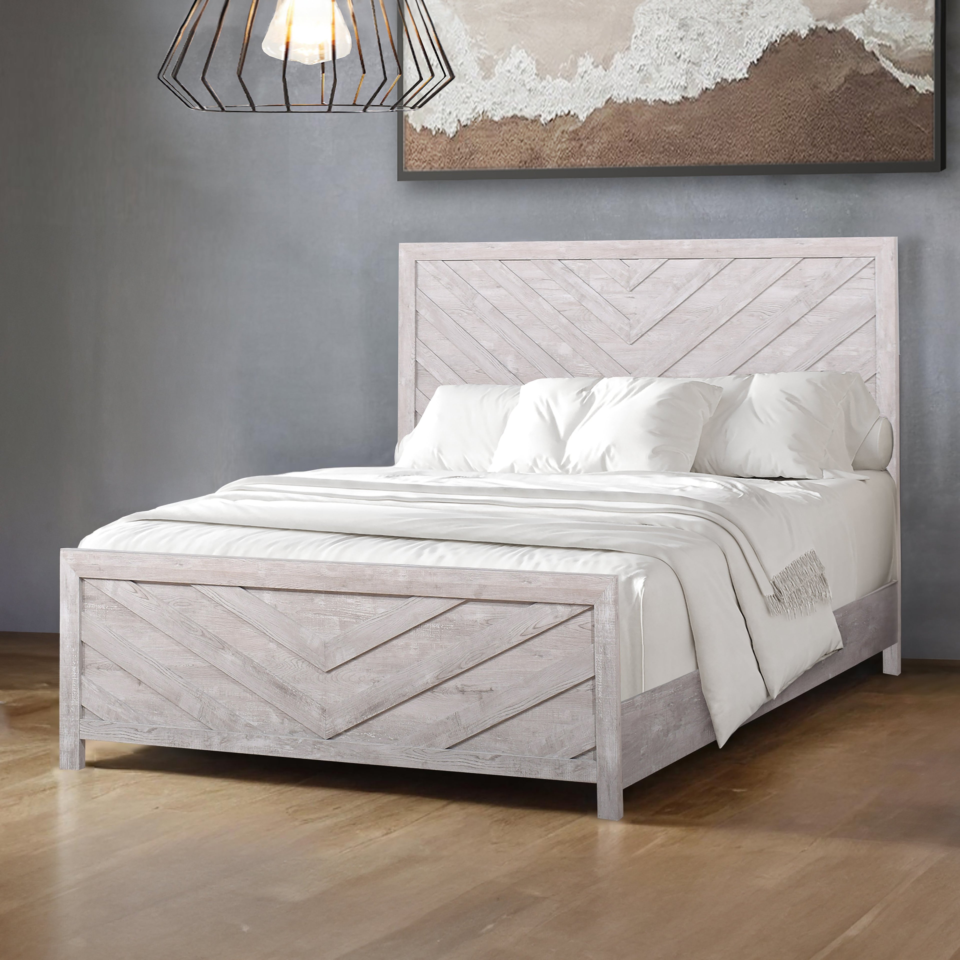 Biscayne Hb,Fb, & King Bed - Driftwood