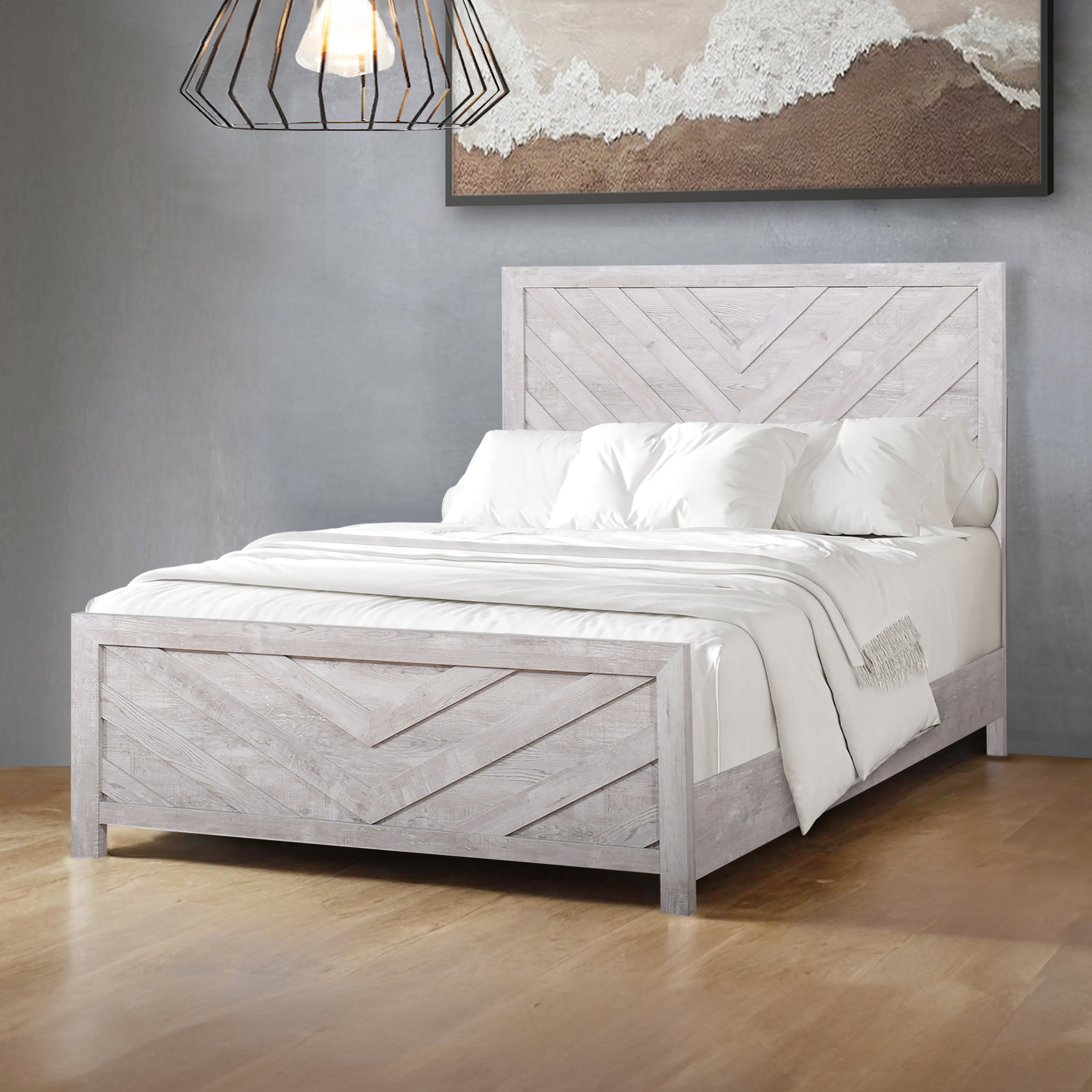 Biscayne Hb,Fb, & Queen Bed - Driftwood
