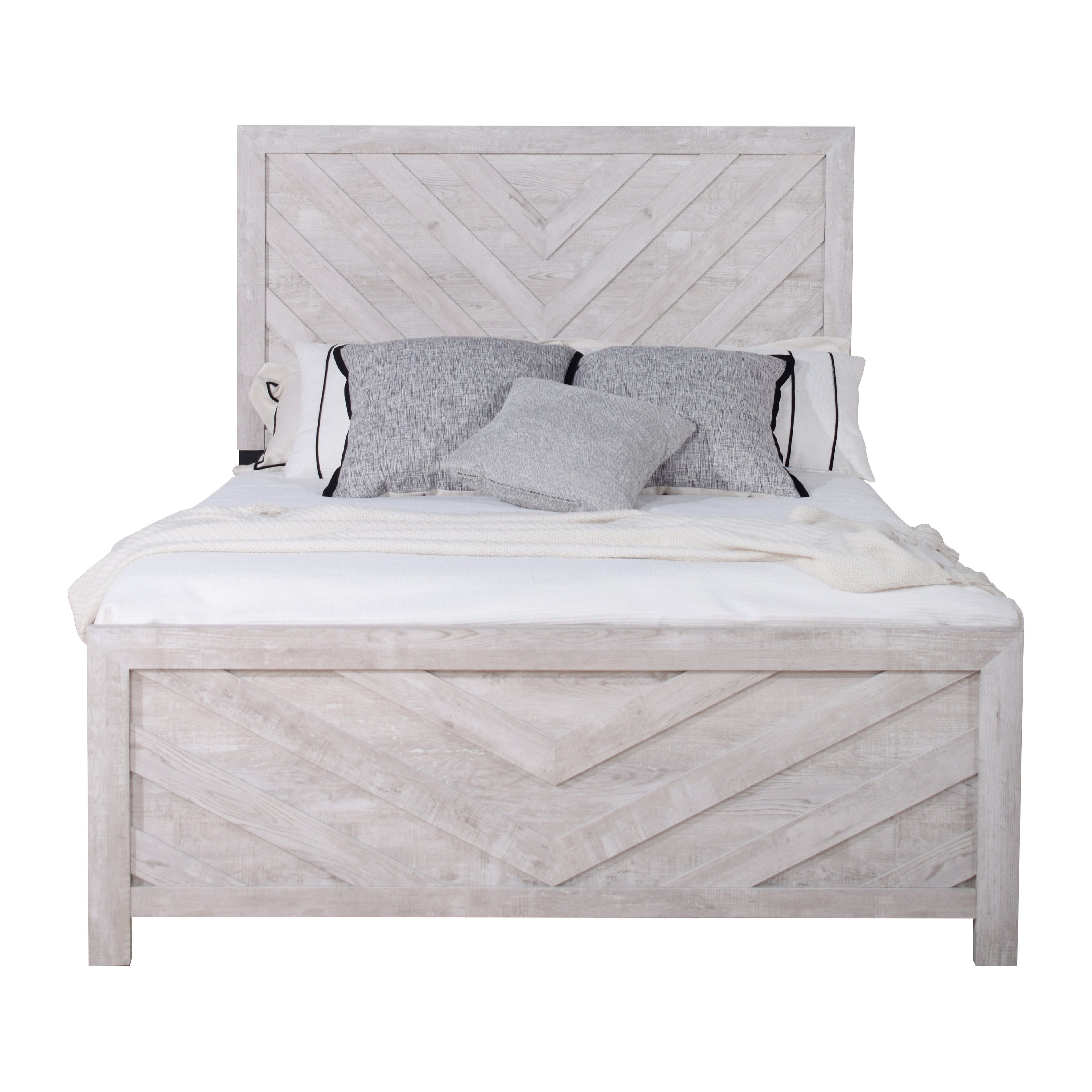Biscayne Hb,Fb, & Queen Bed - Driftwood