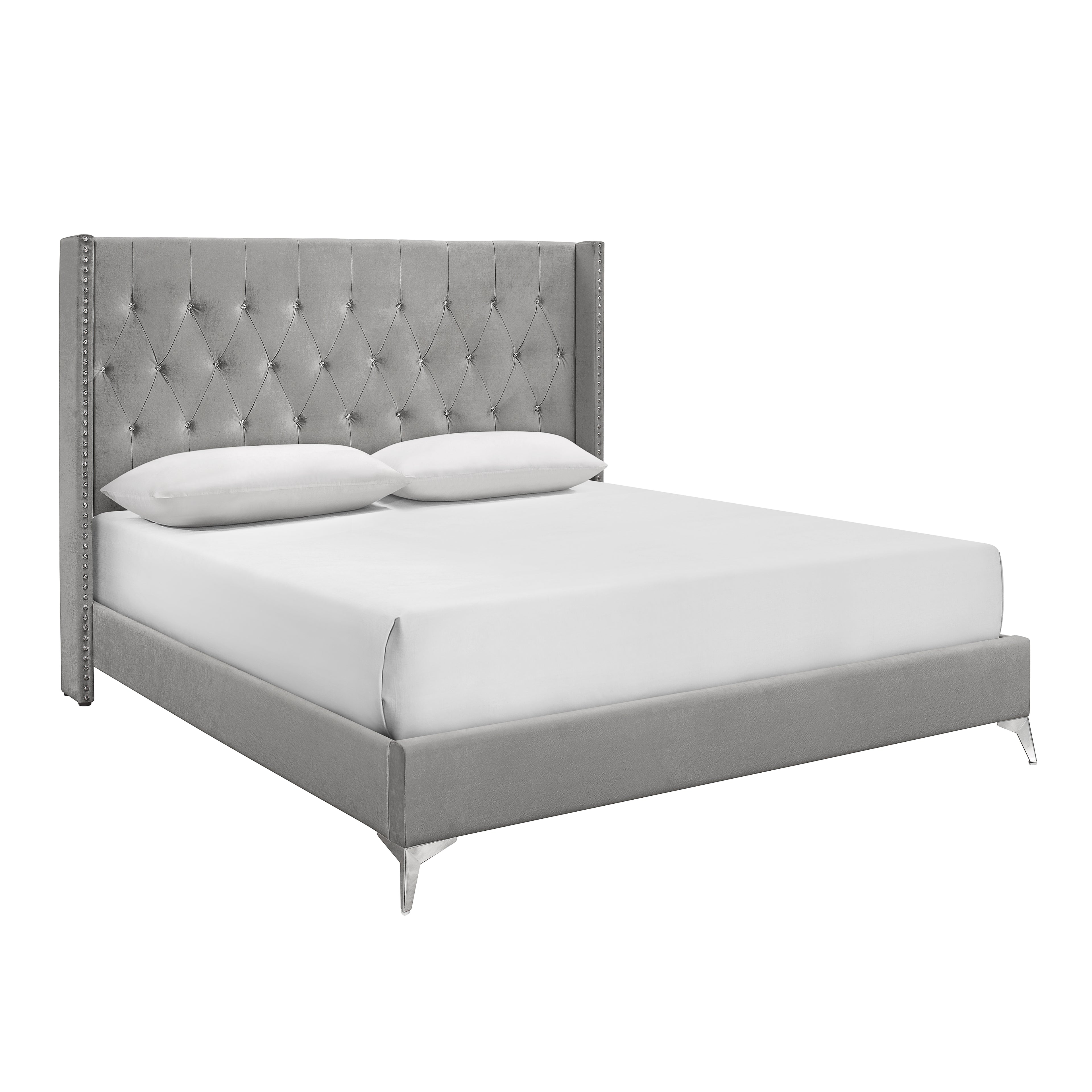Huxley Hb, Fb Queen Bed - Gray