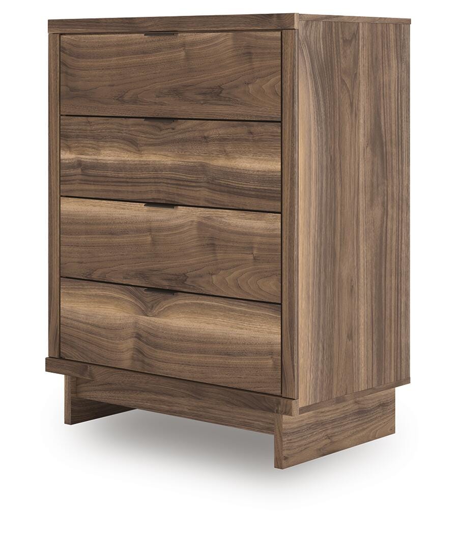 Chirason Chest of Drawers in Brown, angle view