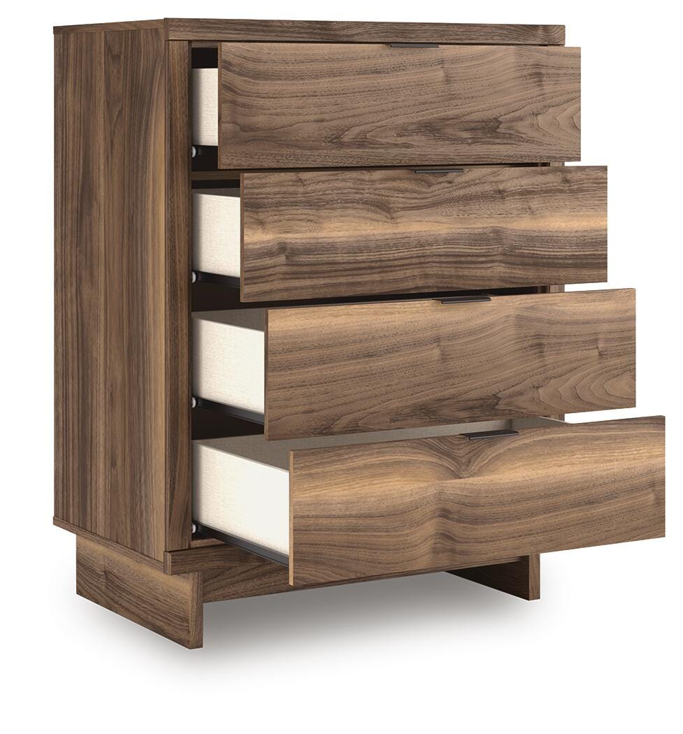 Chirason Chest of Drawers in Brown, open view