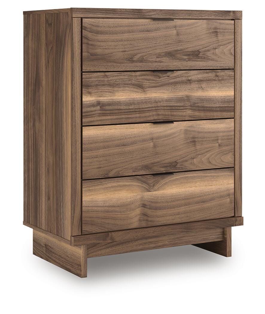 Chirason Chest of Drawers in Brown, angle view