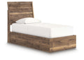 Chirason Twin Panel Bed in Brown, angle view