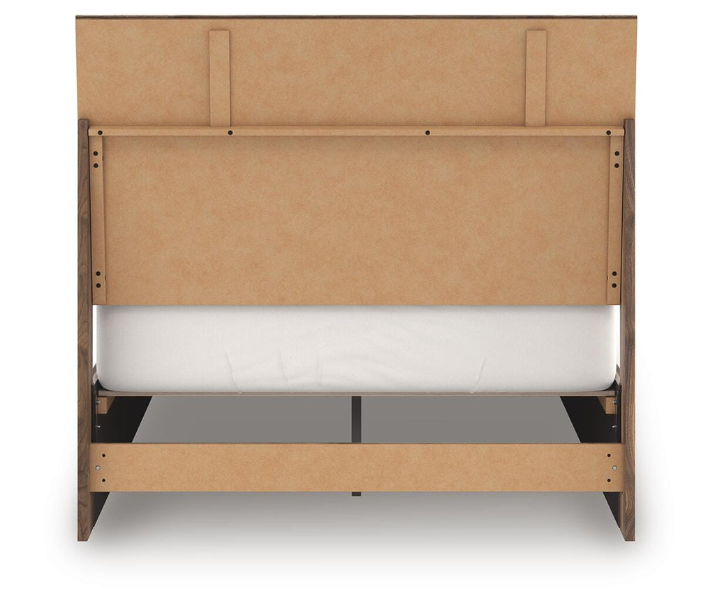 Chirason Full Panel Bed in Brown, back view