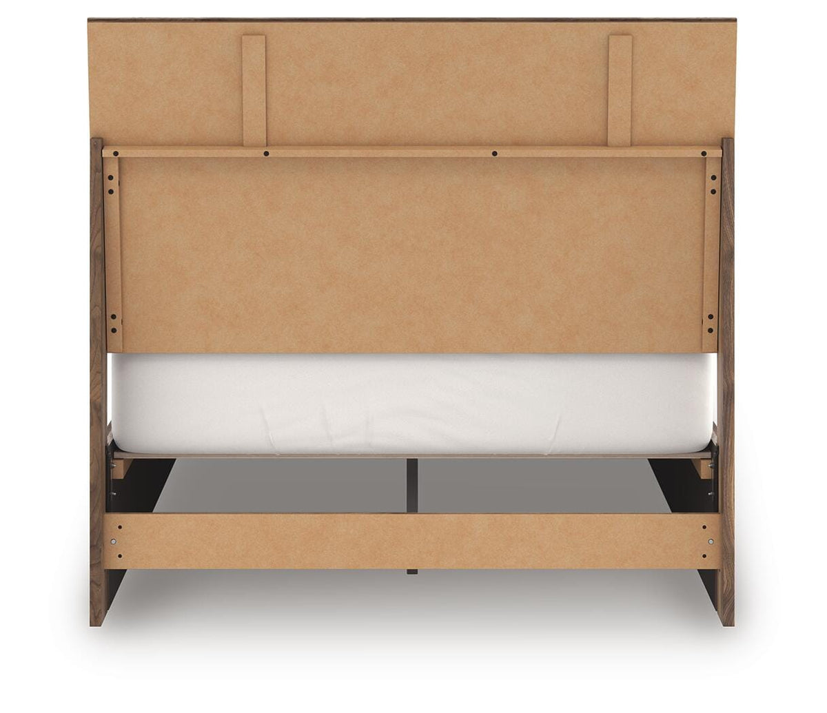 Chirason Full Panel Bed in Brown, back view