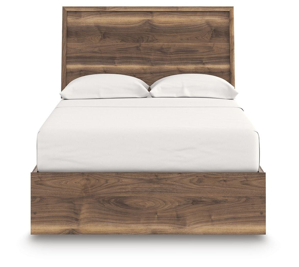 Chirason Full Panel Bed in Brown, front view