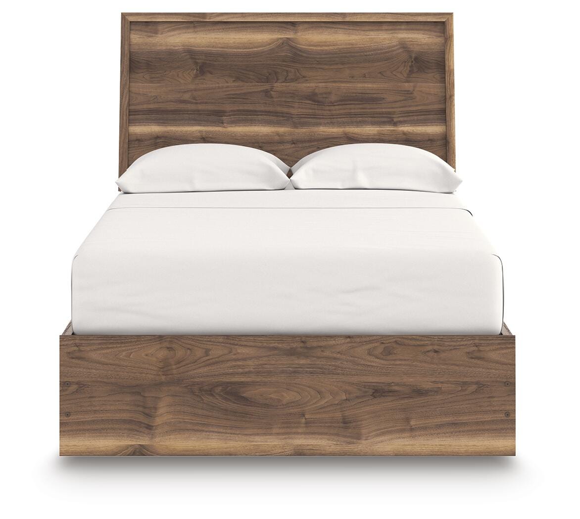 Chirason Full Panel Bed in Brown, front view