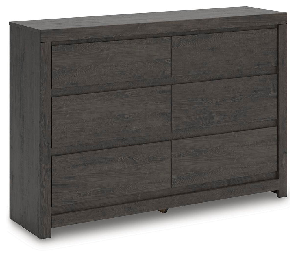 Fraluna Dresser in Charcoal, angle view