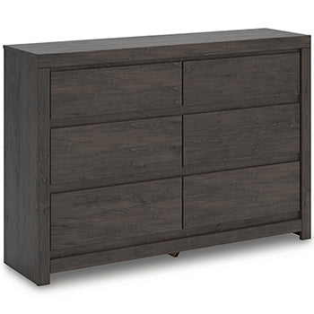Fraluna Dresser in Charcoal, angle view