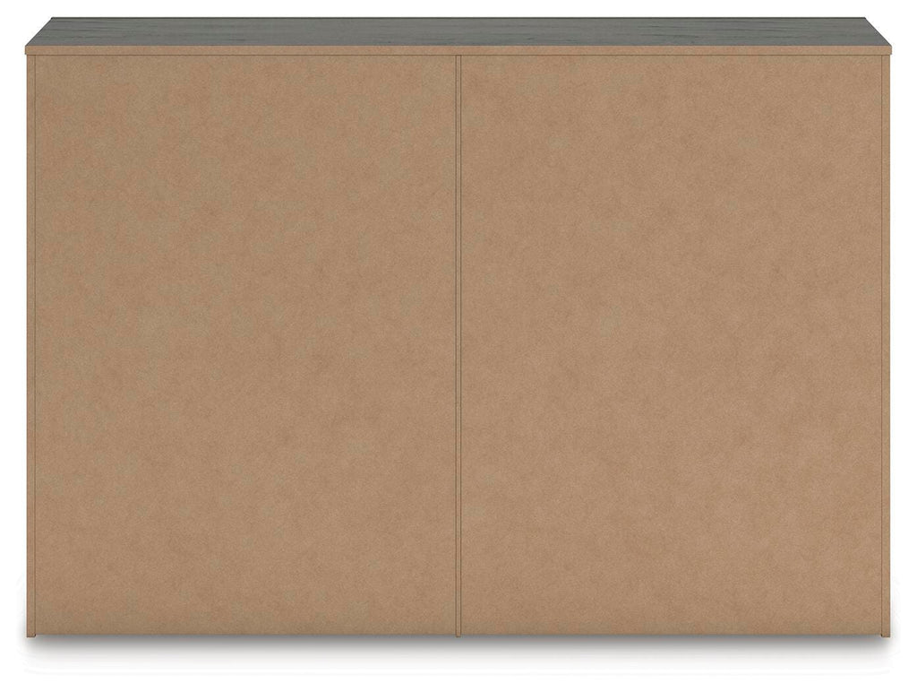 Fraluna Dresser in Charcoal, back view