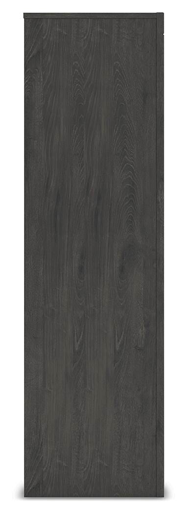Fraluna Chest of Drawers in Charcoal, side view