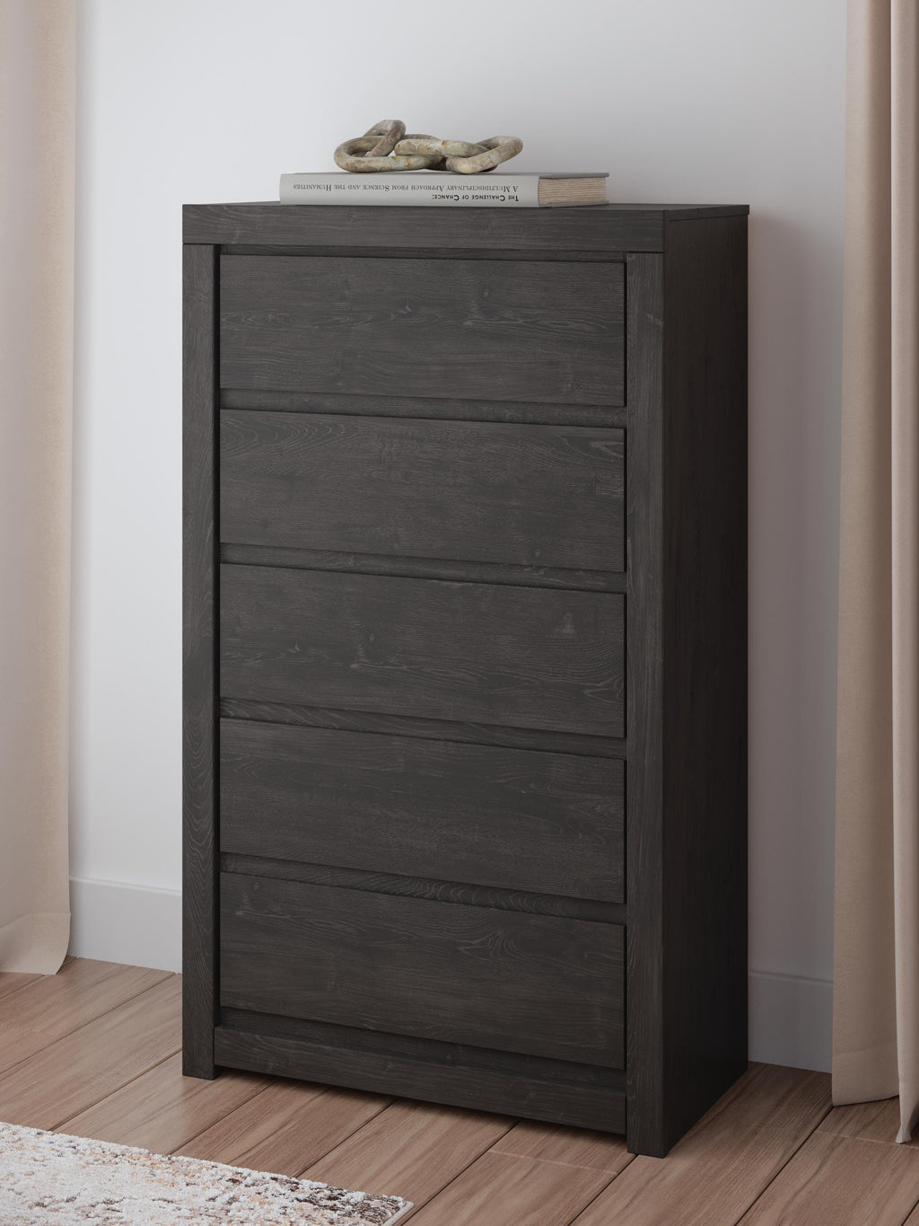 Fraluna Chest of Drawers in Charcoal, alternate view 3