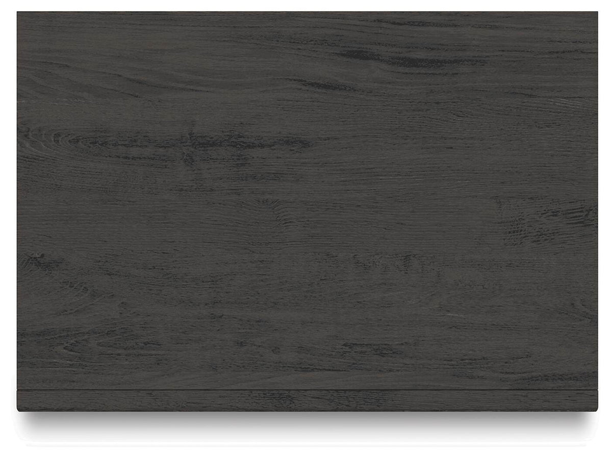Fraluna Nightstand in Charcoal, top view
