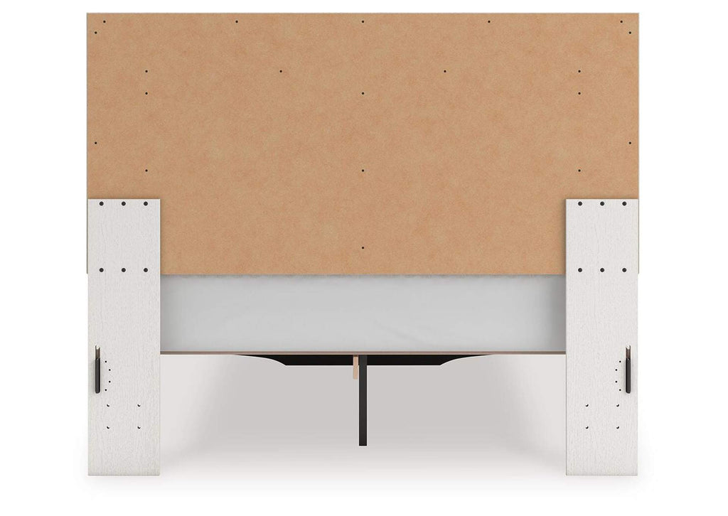 Birmonton Queen Upholstered Panel Platform Storage Bed, Dresser and Chest