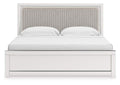 Birmonton King Upholstered Panel Platform Bed and Dresser