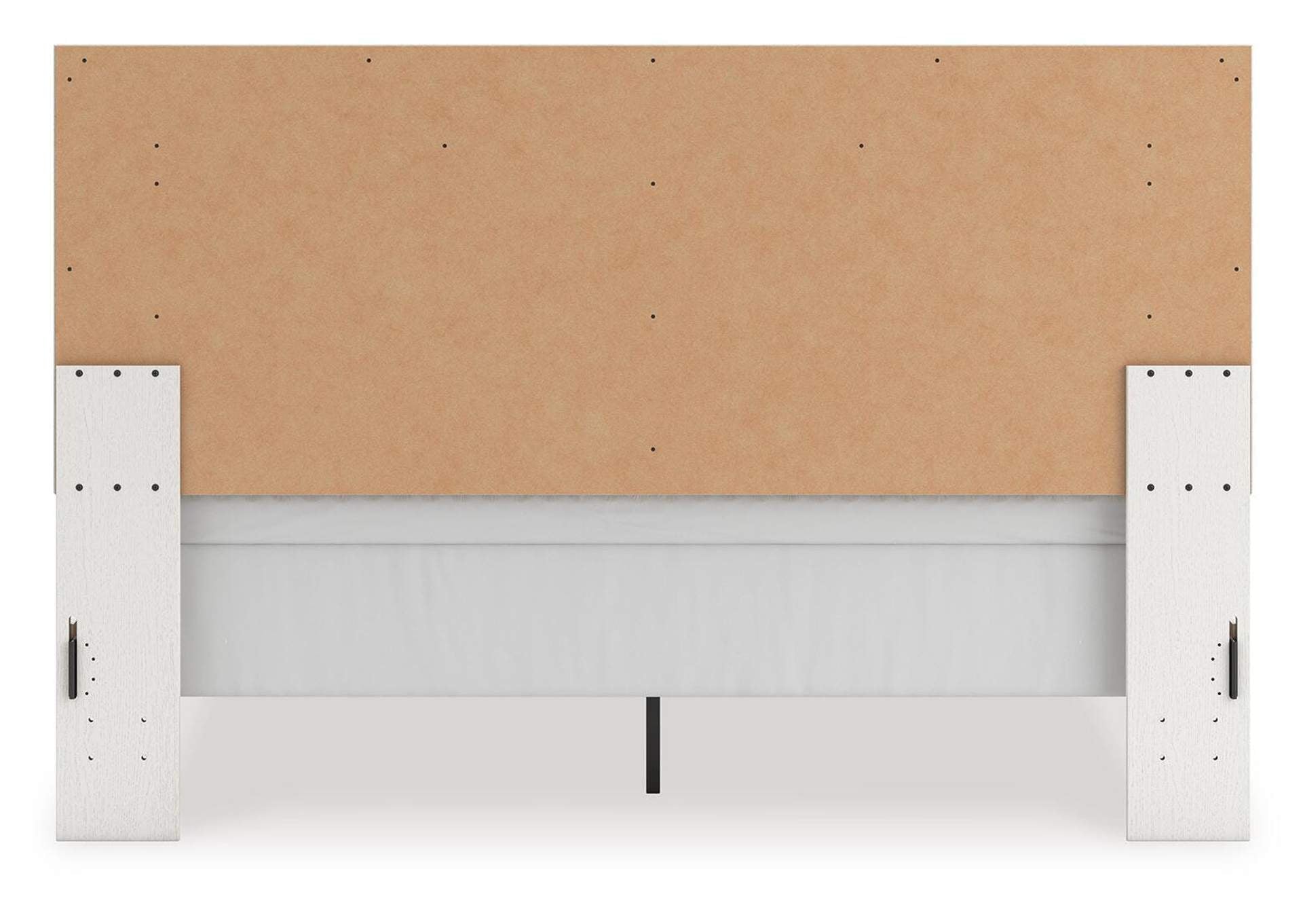 Birmonton King Upholstered Panel Bed, Dresser, Mirror and Nightstand