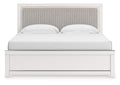 Birmonton King Upholstered Panel Bed, Dresser and Mirror