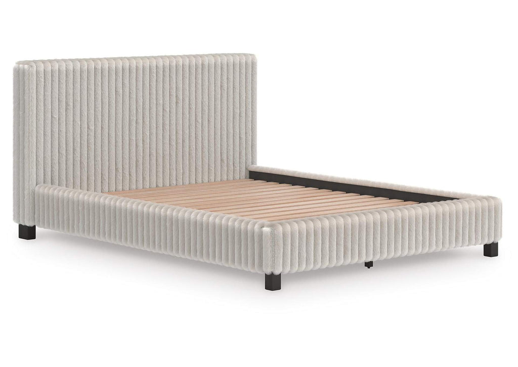 Zuraleus Queen Upholstered Bed angled view
