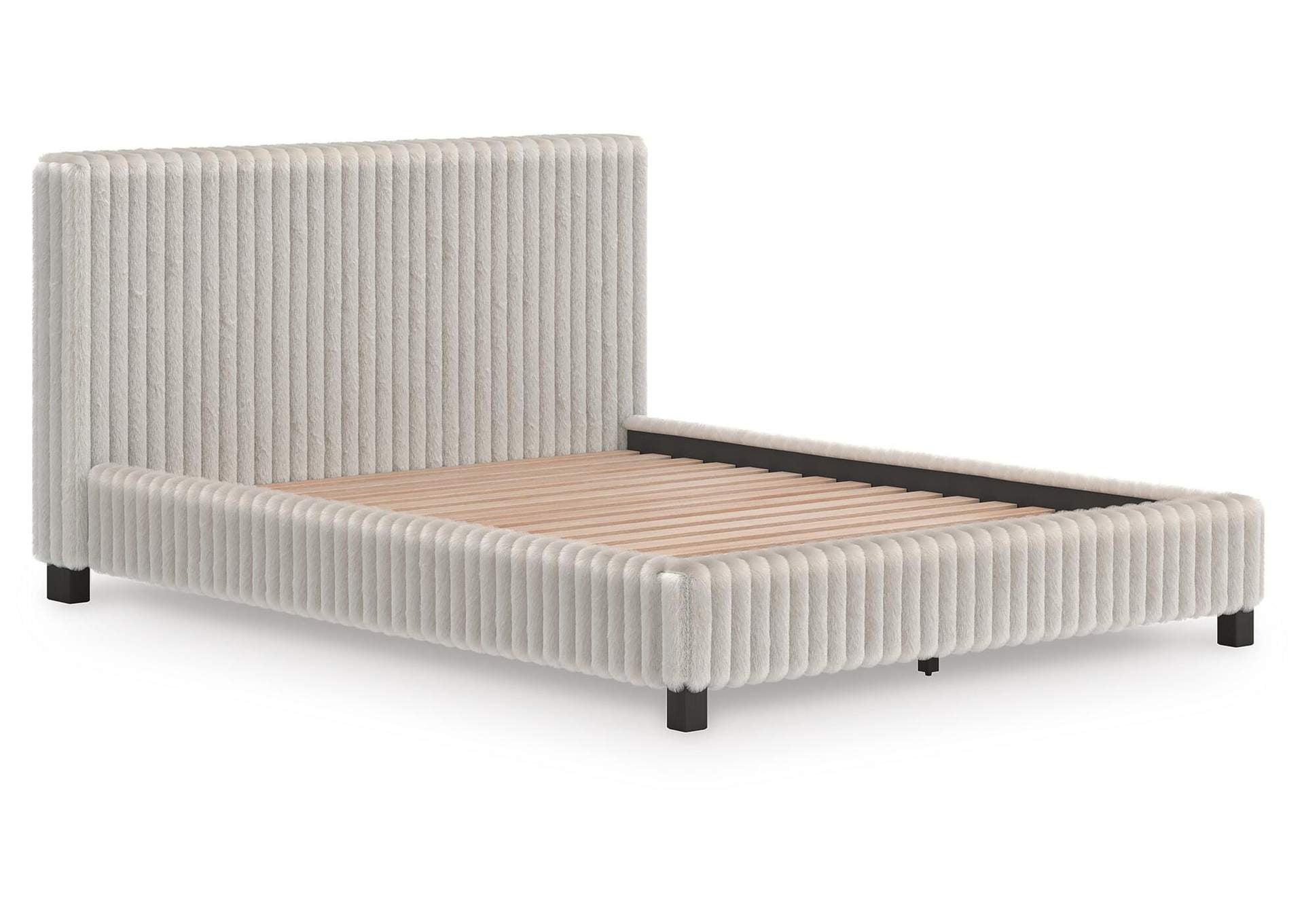 Zuraleus Queen Upholstered Bed angled view
