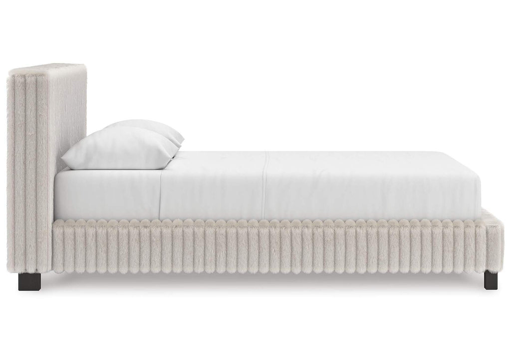 Zuraleus Queen Upholstered Bed side view