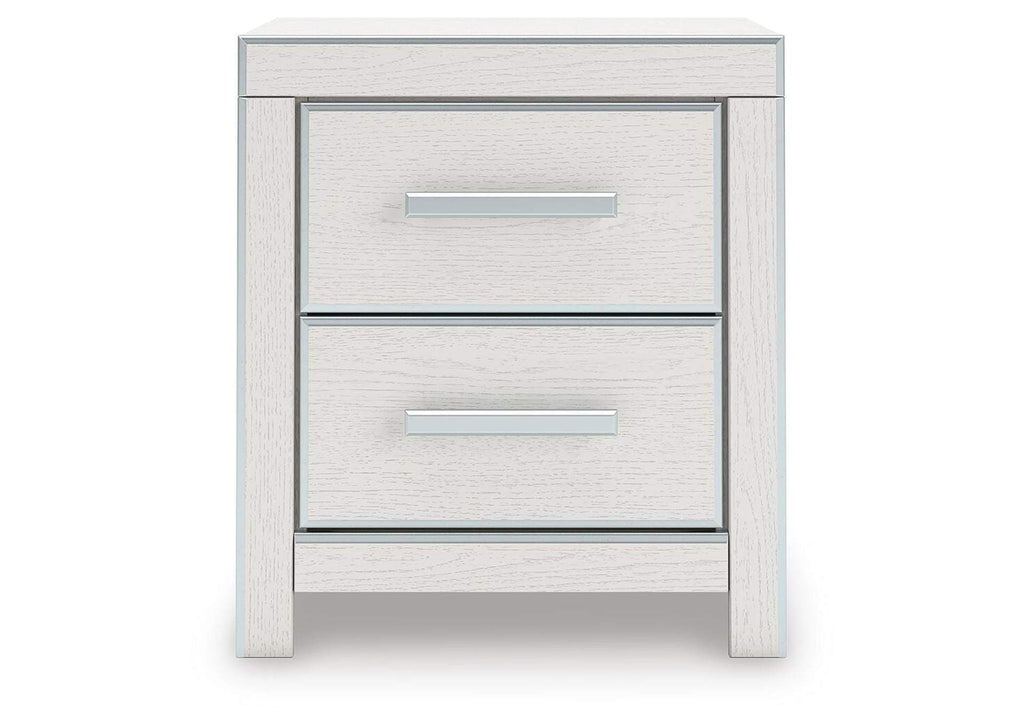 Birmonton California King Upholstered Bed, Dresser and Nightstand