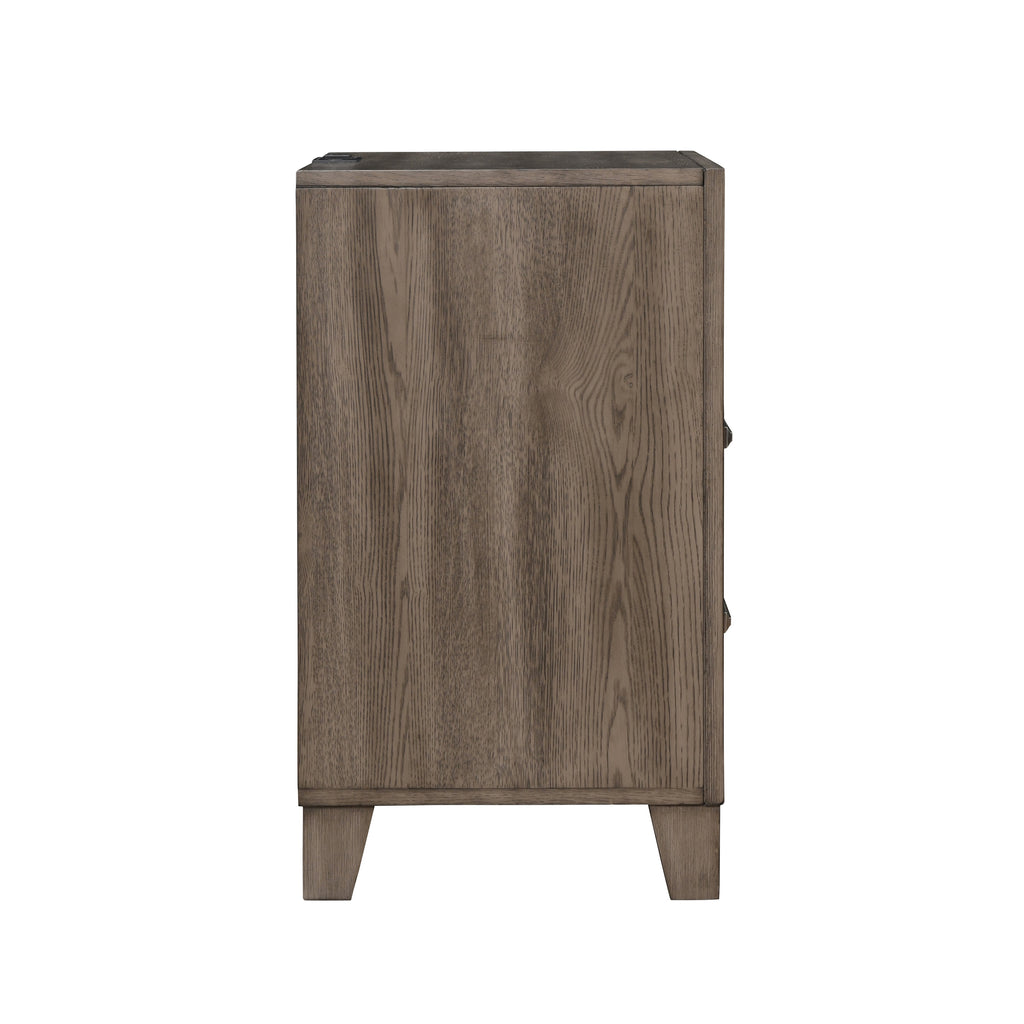 Harrisburg 2 Drawer Nightstand-Walnut