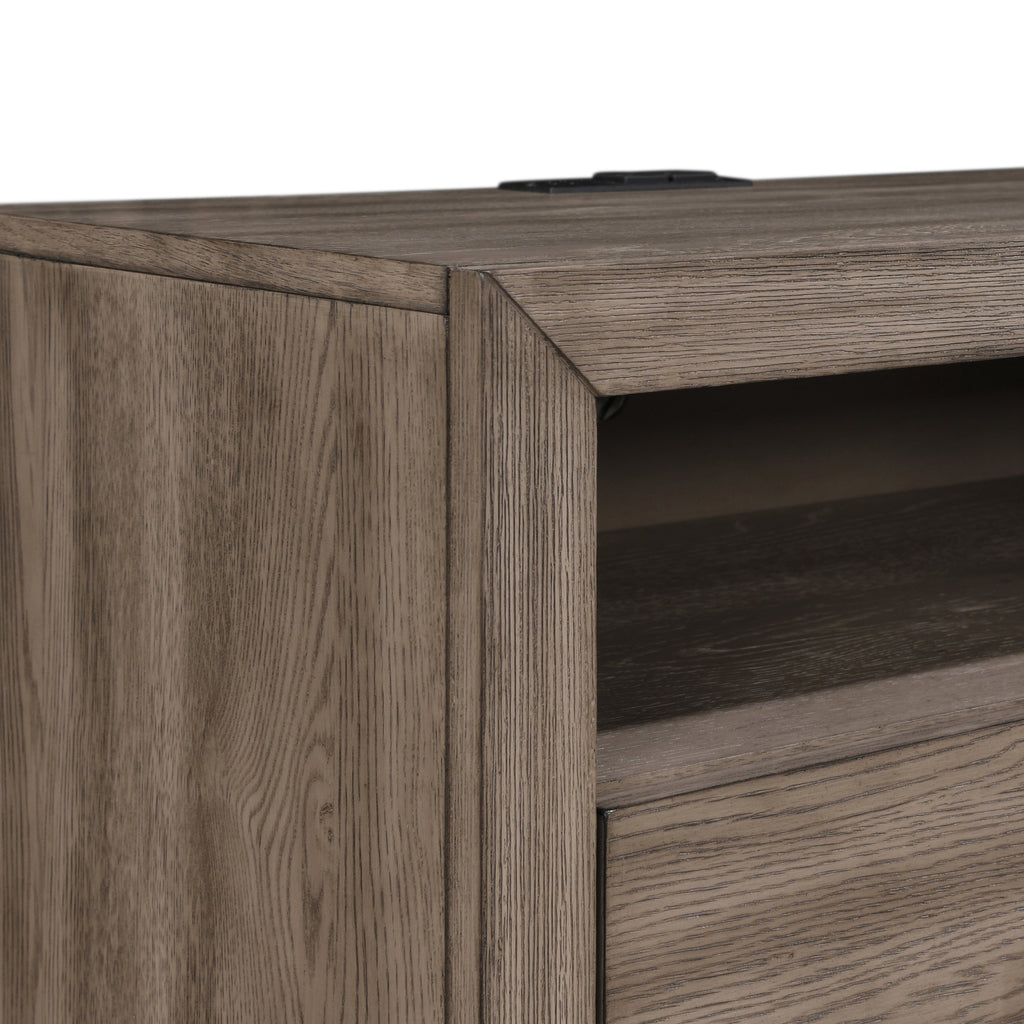 Harrisburg 2 Drawer Nightstand-Walnut