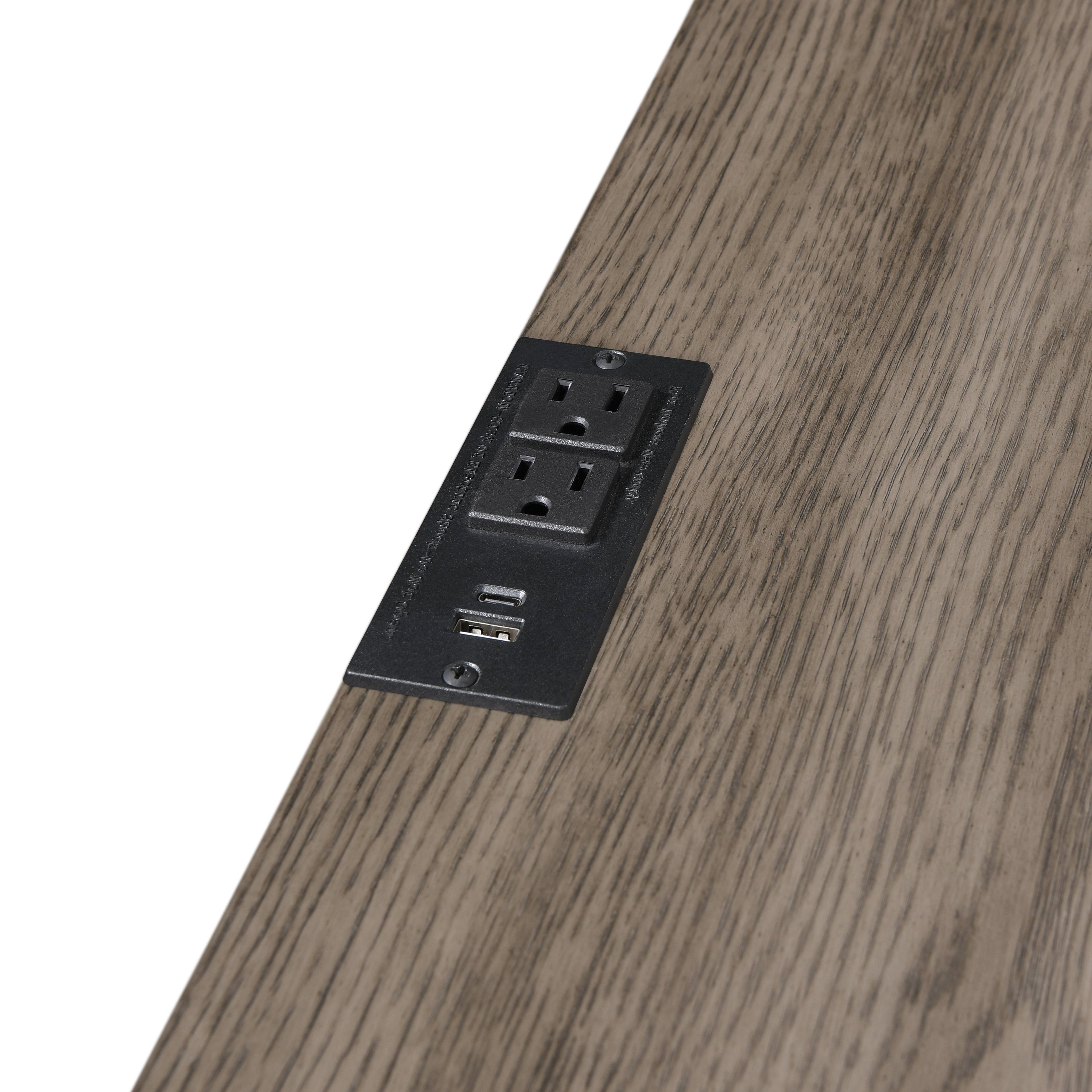 Harrisburg 2 Drawer Nightstand-Walnut