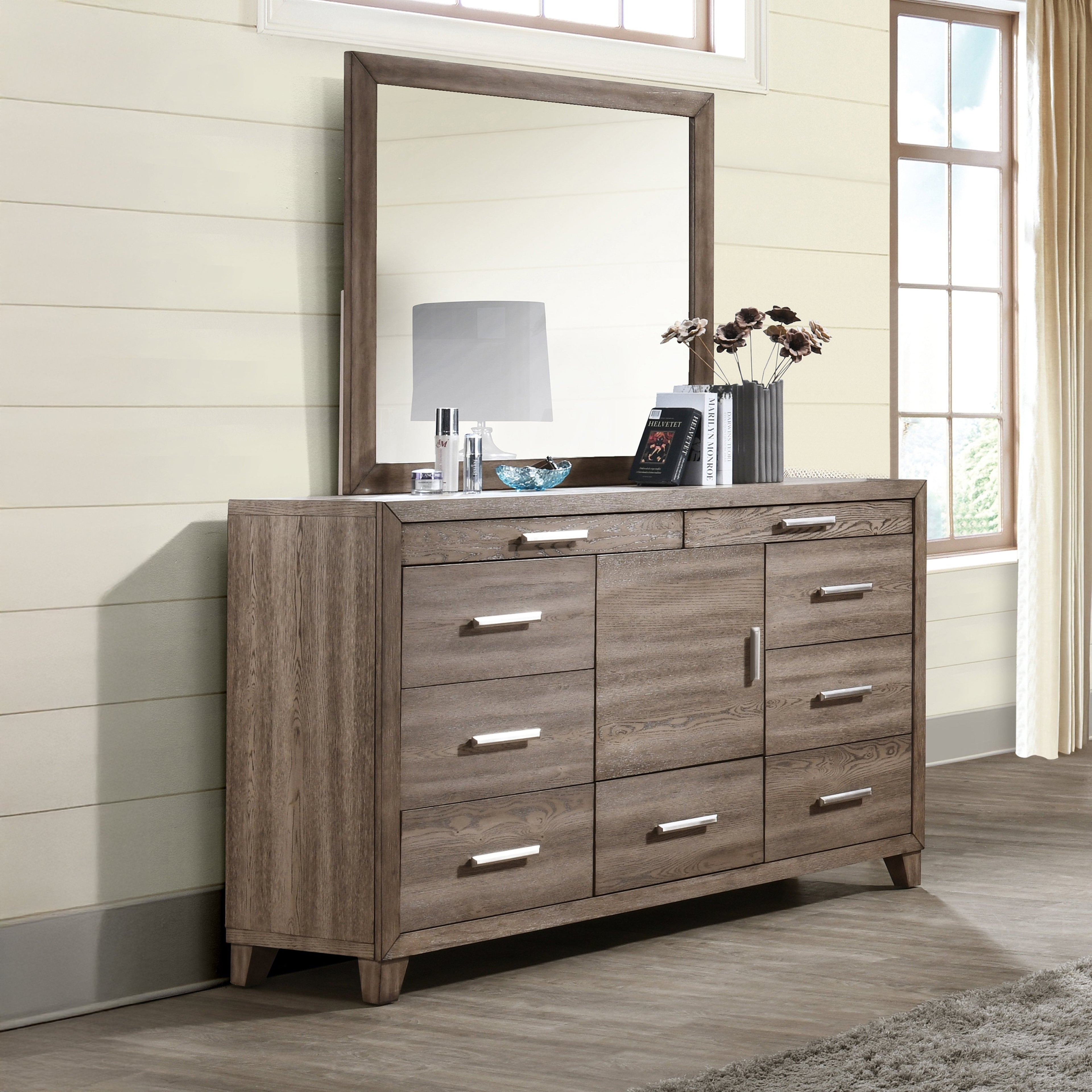 Harrisburg Mirror-Walnut