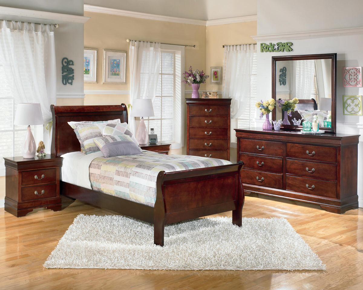 Alisdair Nightstand in Reddish Brown, alternate view 9