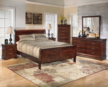 Alisdair Nightstand in Reddish Brown