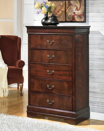 Alisdair Chest of Drawers in Reddish Brown