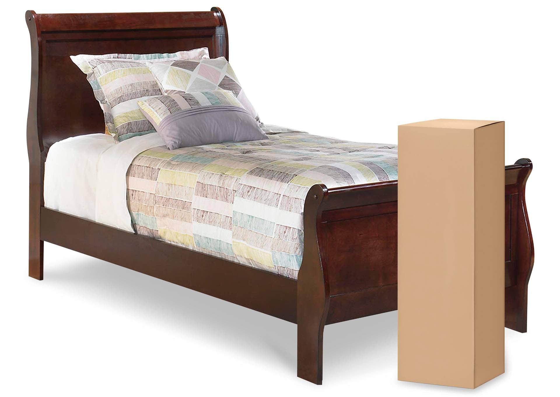 Alisdair Twin Sleigh Bed with Mattress