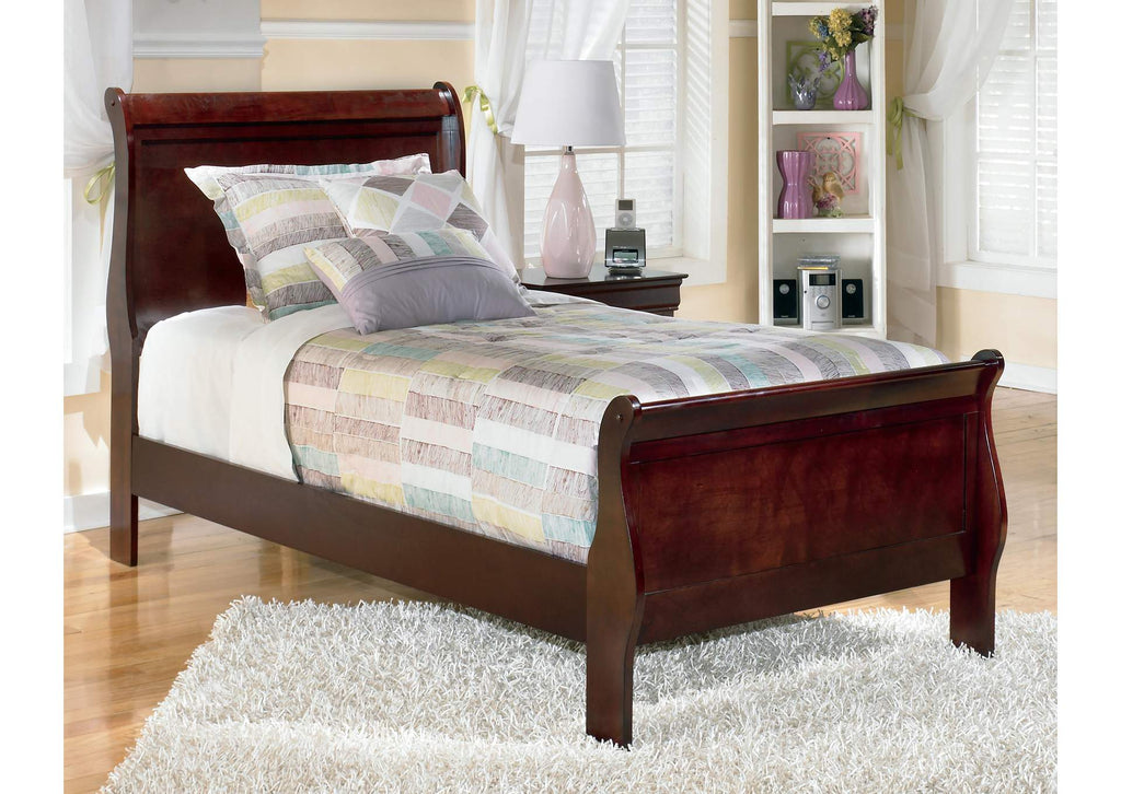 Alisdair Twin Sleigh Bed with Mattress