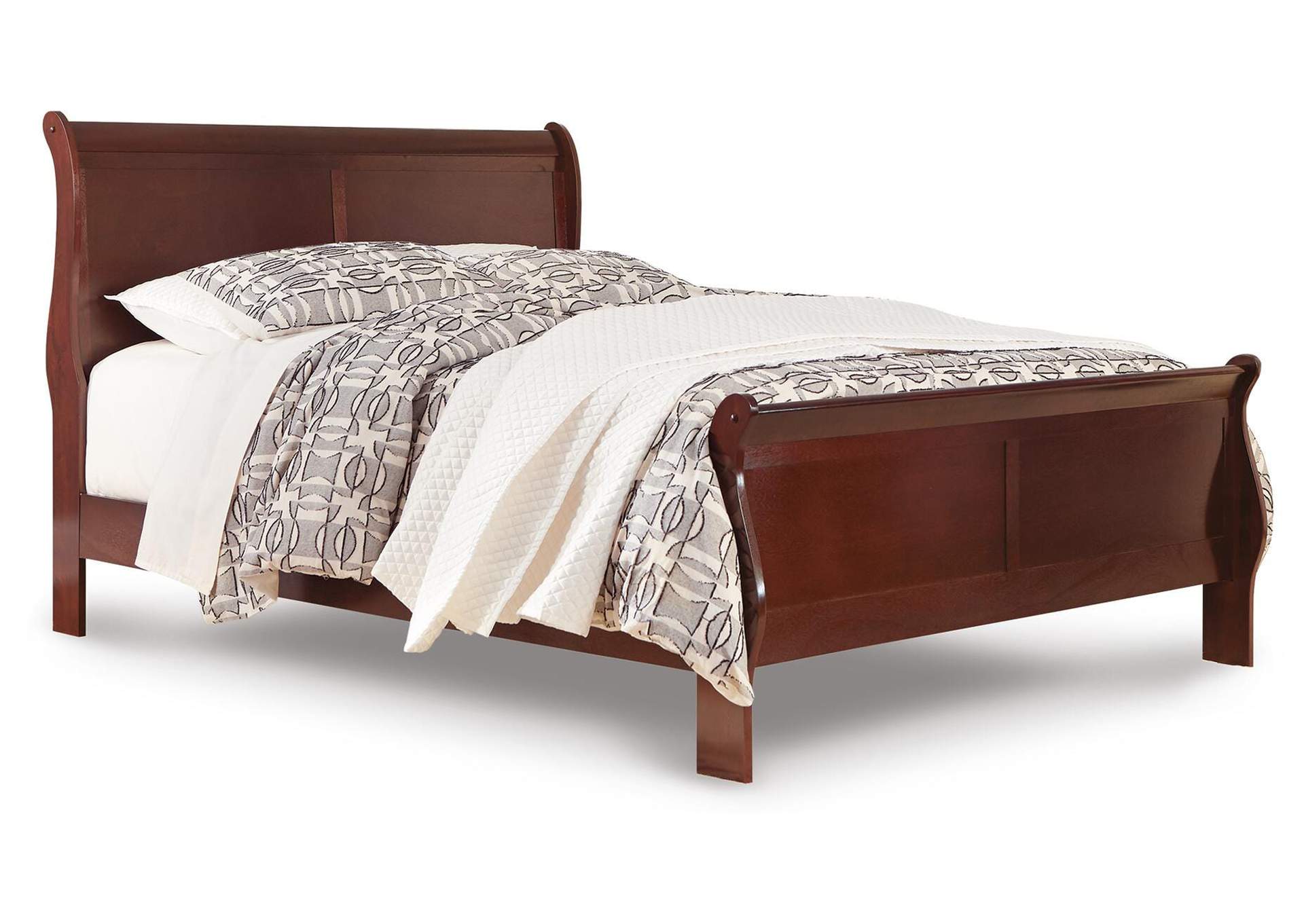 Alisdair Queen Sleigh Bed with Mirrored Dresser