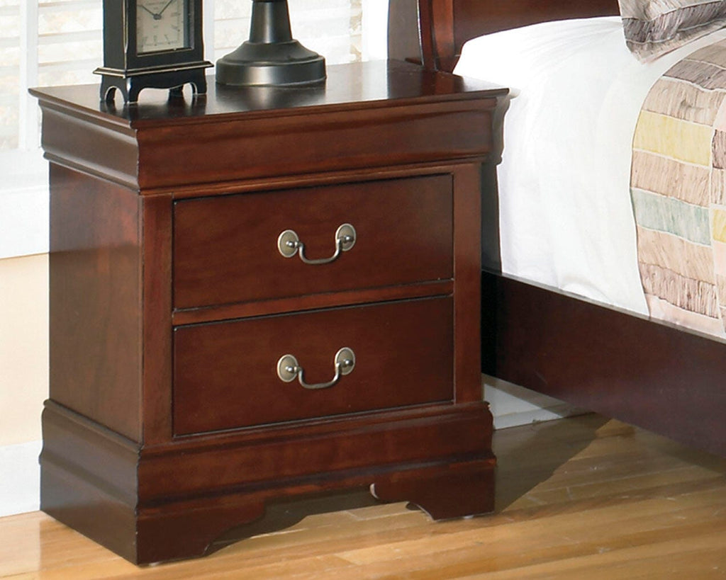 Alisdair Nightstand in Reddish Brown, lifestyle view
