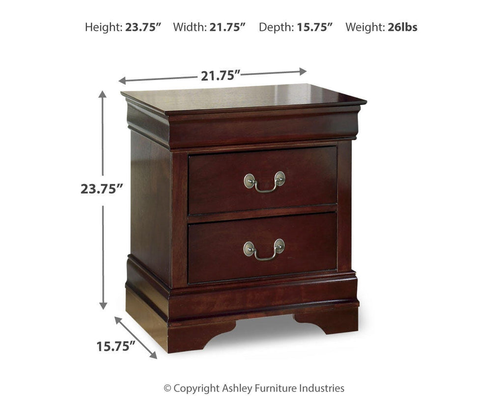 Alisdair Nightstand in Reddish Brown, alternate view 5