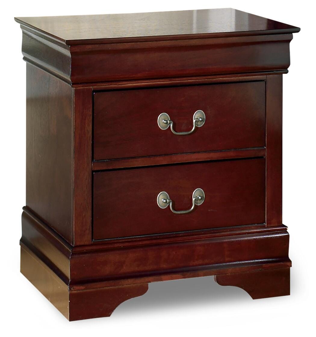 Alisdair Nightstand in Reddish Brown, alternate view 2