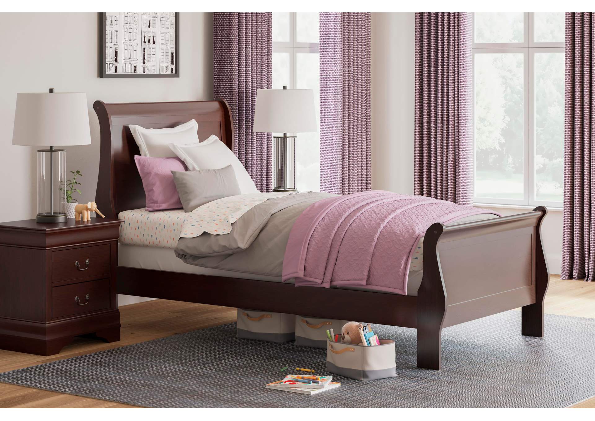 Alisdair Twin Sleigh Bed