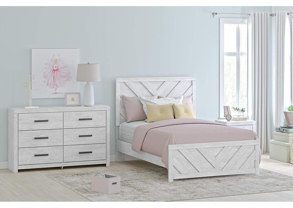 Cayboni Full Panel Bed with Dresser and 2 Nightstands