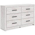 Cayboni Dresser in Whitewash, angle view