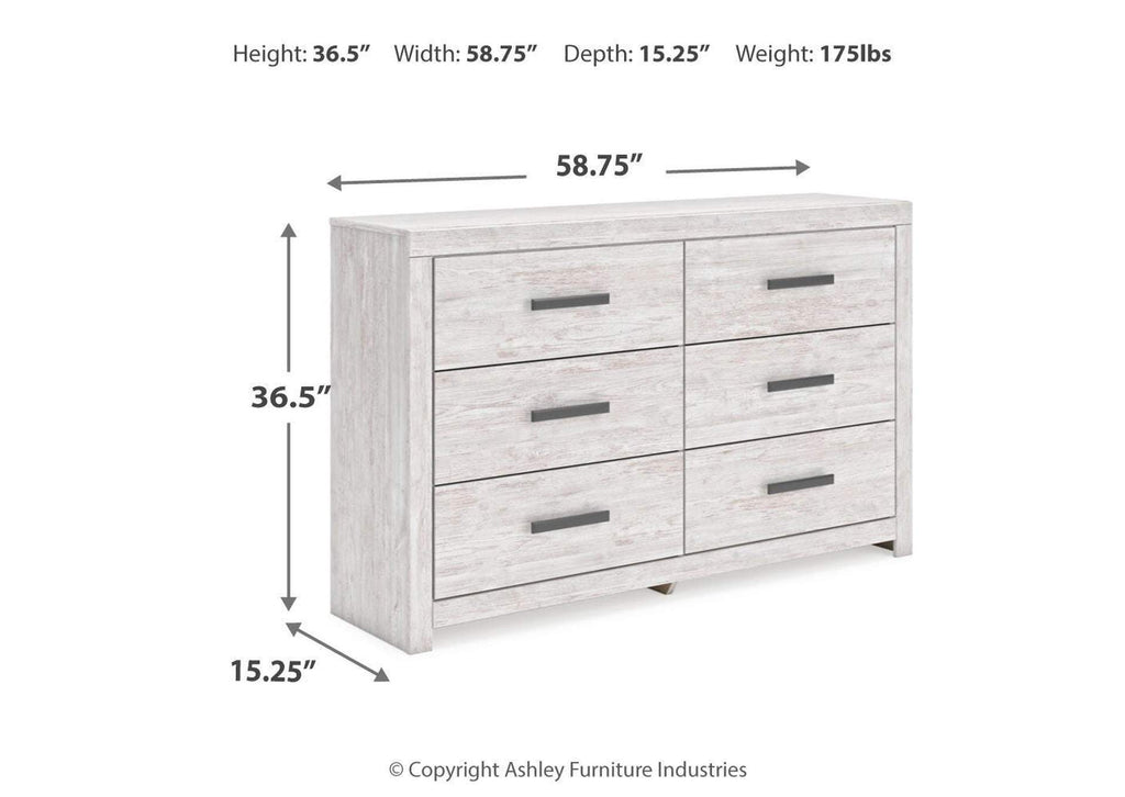 Cayboni Full Panel Bed with Dresser dimensions