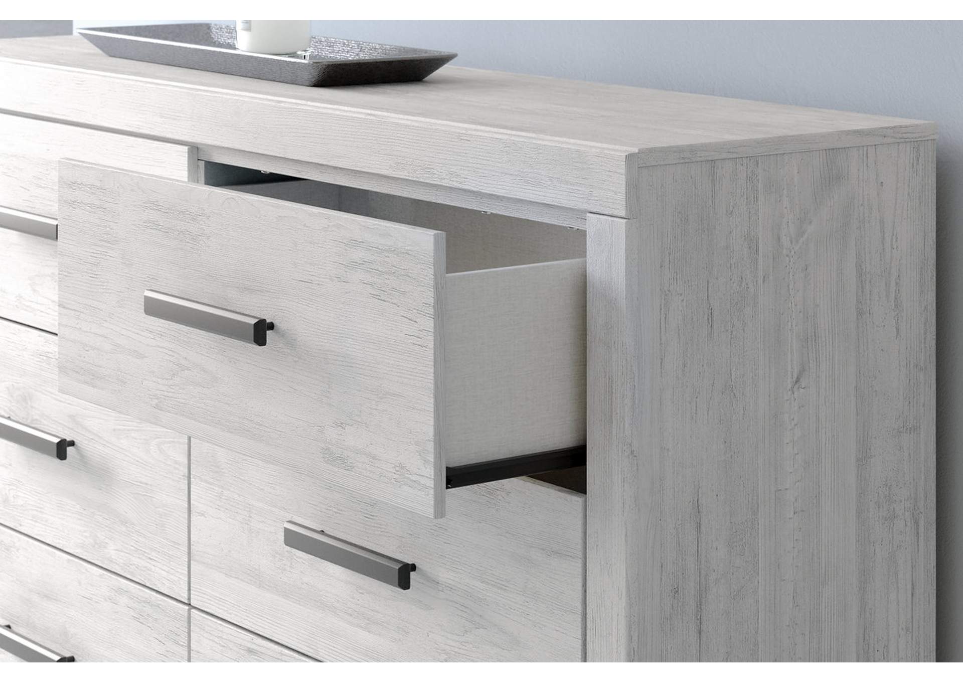 Cayboni Queen Panel Bed with Dresser detail