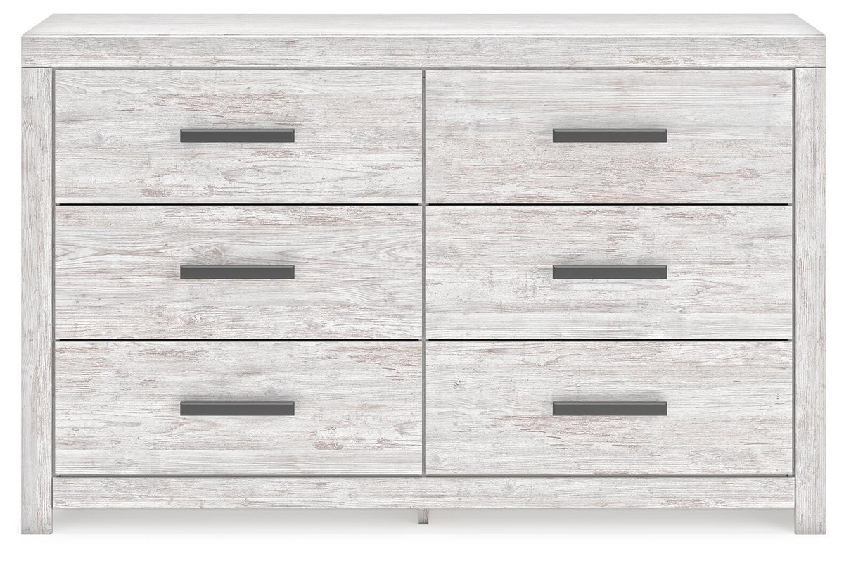 Cayboni Dresser in Whitewash, front view
