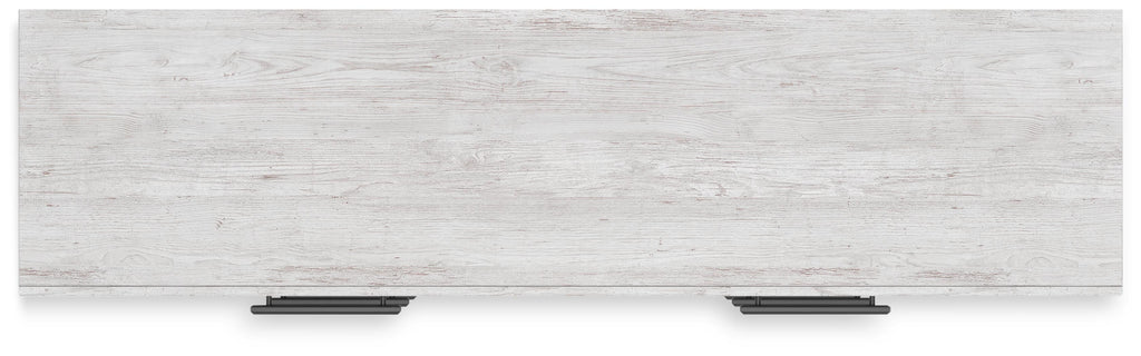 Cayboni Dresser in Whitewash, top view