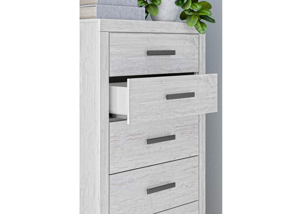Cayboni Twin Panel Bed with Mirrored Dresser, Chest and Nightstand detail